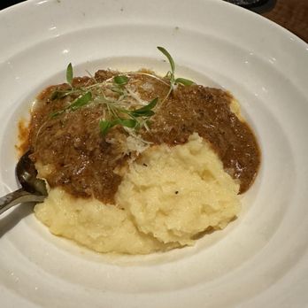 The Mexican - Manchego Whipped Potatoes with Chorizo Gravy - Mexican Near Me - Dallas, Texas The Mexican - Manchego Whipped Potatoes with Chorizo Gravy - Mexican Near Me - Dallas, Texas