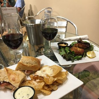 Cass Winery - Figgy Piggy and Crab Cake Salad. Indoor seating. - Wineries Near Me - Paso Robles, California Cass Winery - Figgy Piggy and Crab Cake Salad. Indoor seating. - Wineries Near Me - Paso Robles, California