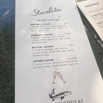 Starlite - Menu - Cocktail Bars Near Me - San Francisco, California Starlite - Menu - Cocktail Bars Near Me - San Francisco, California