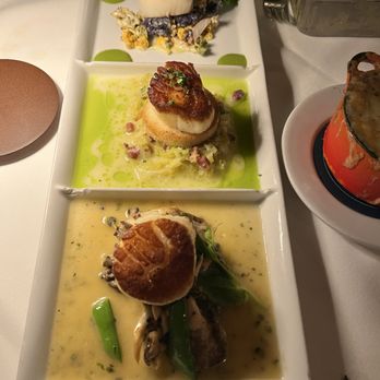 Bouchon - Scallop Trio - French Near Me - Santa Barbara, California Bouchon - Scallop Trio - French Near Me - Santa Barbara, California