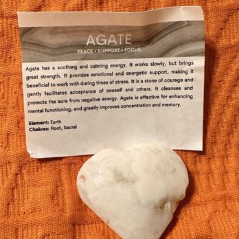 Halcyon House - Agate heart crystal - Gemstones & Minerals Near Me - Colleyville, Texas