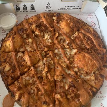 Mazala Pizza - Butter Masala Pizza with Chicken - Pizza Near Me - San Jose, California