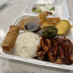 Bento box with tempura Bento box with tempura