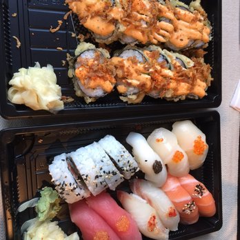 Dim Mak Raw Bar - Tempura spicy salmon 120kr & 13 bitars 140kr - Sushi Bars Near Me - Stockholm, Alberta