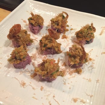 Sushi Pure - Mt. Fuji roll. Soft shell crab, snow crab, avocado, cucumber, mushrooms. Oven baked. So delicious! - Sushi Bars Near Me - Eugene, Oregon