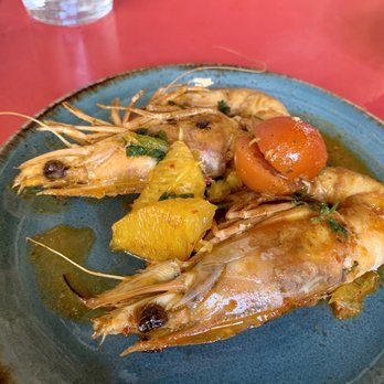 Bloodwood - -- king prawn -- peri peri, citrus, cherry tomato - International Near Me - Newtown, NSW Bloodwood - -- king prawn -- peri peri, citrus, cherry tomato - International Near Me - Newtown, NSW