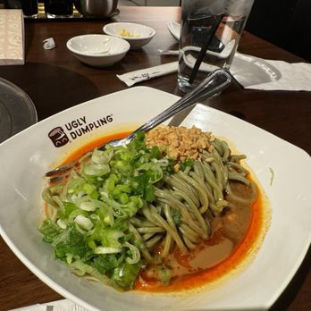 Ugly Dumpling - Green Tea Noodles with Sesame Sauce - Dim Sum Near Me - Richmond, Virginia Ugly Dumpling - Green Tea Noodles with Sesame Sauce - Dim Sum Near Me - Richmond, Virginia