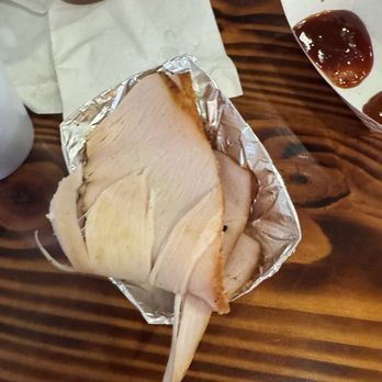 Quentin's BBQ & Sides - Turkey (we did nibble a bit before I took the photo) - Barbeque Near Me - Bonner Springs, Kansas
