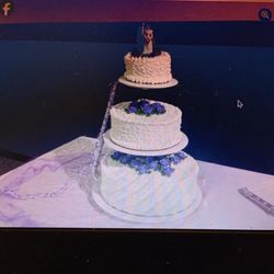 Auguste Escoffier School of Culinary Arts - My third and best wedding cake, done on my own, 11/2015