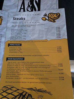 Menu photo 1 Bistro A&S Parsberg, BY Menu photo 1 Bistro A&S Parsberg, BY