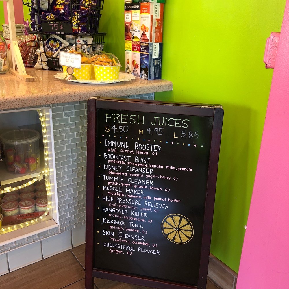 Fresh Juices menu! So good Fresh Juices menu! So good