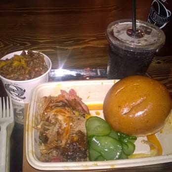 Mighty Quinn's Barbeque - Pulled pork, pickles, bun, and sweet potatoes. - Barbeque Near Me - Clifton, New Jersey Mighty Quinn's Barbeque - Pulled pork, pickles, bun, and sweet potatoes. - Barbeque Near Me - Clifton, New Jersey