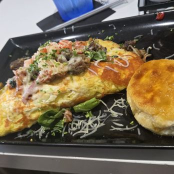 Augie's Breakfast Bar - Steak omelet and biscuit - Breakfast & Brunch Near Me - Atlanta, Georgia Augie's Breakfast Bar - Steak omelet and biscuit - Breakfast & Brunch Near Me - Atlanta, Georgia