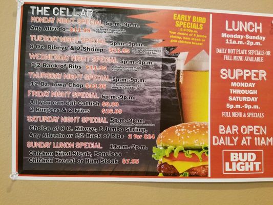 Menu photo 2 The Cellar Keokuk, IA Menu photo 2 The Cellar Keokuk, IA