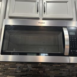 Over the range microwave. Over the range microwave.