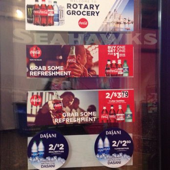 Rotary Grocery - a display of coca colas - Grocery Near Me - Seattle, Washington
