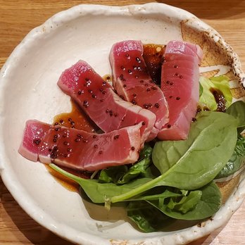 Tendon Kohaku - Tuna tataki ($8.50 cad) - Japanese Near Me - Vancouver, British Columbia Tendon Kohaku - Tuna tataki ($8.50 cad) - Japanese Near Me - Vancouver, British Columbia