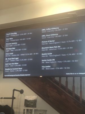 Menu photo 4 Highside Brewing Fairplay, CO