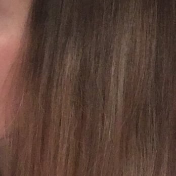 Oya Salon - This was my hair after getting "fixed" - I was told that the color he added at my roots was "lighter" than my natural hair - Hair Stylists Near Me - Monterey, California