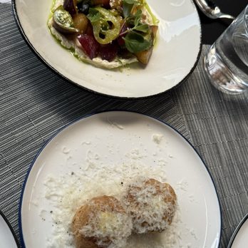 a.kitchen - Gougres and whipped tofu - New American Near Me - Philadelphia, Pennsylvania