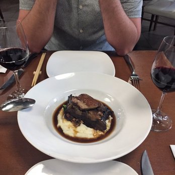 MW Restaurant - “BEEF AND FOIE GRAS”: Harris Ranch All Natural Braised Shortrib, Seared Hudson Valley Foie Gras, Truffled Smashed Potatoes - New American Near Me - Honolulu, Hawaii