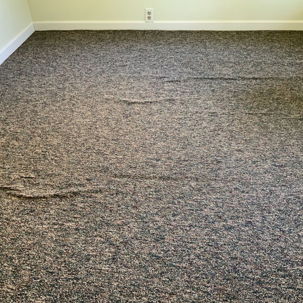 a room with a ladder