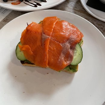 Toast Kitchen & Bar - Smoked Salmon Cucumber Avocado Toast - Breakfast & Brunch Near Me - Brea, California