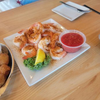 The Pier Restaurant - Pound of steamed shrimp with old bay - Sandwiches Near Me - Solomons, Maryland