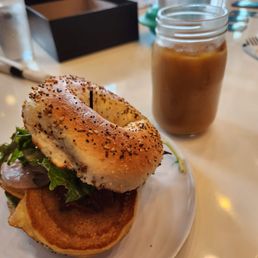 vegan bagel sandwich vegan bagel sandwich