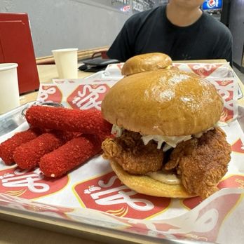 AJ's Hot Chicken - AJ's Sammy Dad Joke Sammy Mozarella Sticks - Chicken Shop Near Me - Richardson, Texas
