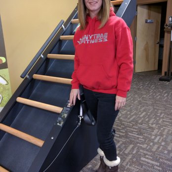 Anytime Fitness - Bridgett owner of Anytime Fitness  Go in and challenge Bridgett's time on Jacob's Ladder- a very impressive 47 minutes!!!! - Trainers Near Me - LaPine, Oregon