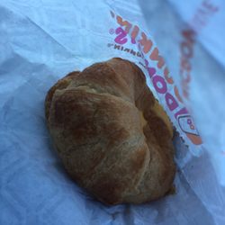 Dunkin' - Sausage and egg croissant.