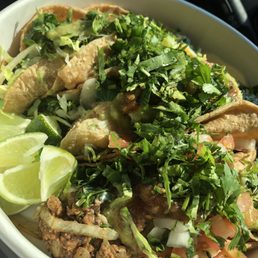 Veggie taco in a bowl rather than wrapped Veggie taco in a bowl rather than wrapped