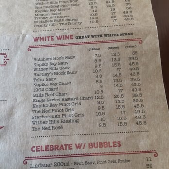 Cleaver & Co. - Wine list - American Near Me - New Lynn, AUK