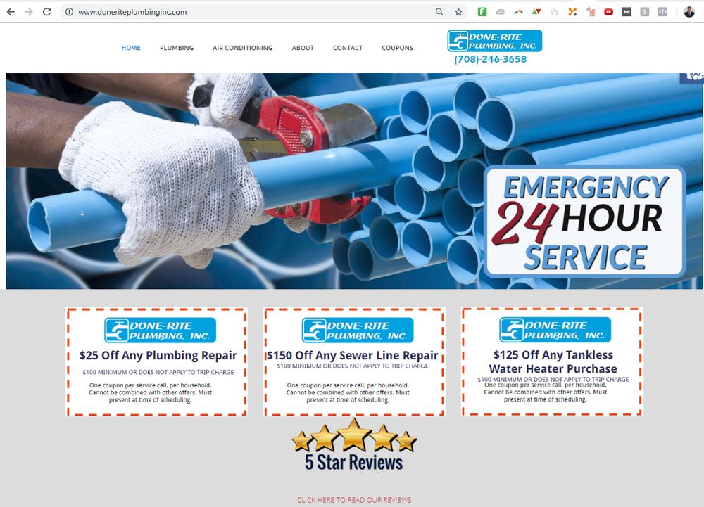 Slide of Done-Rite Plumbing