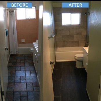 Best Area Home Improvement - full bath remodel before and after (1 of 3) - General Contractors Near Me - San Jose, California