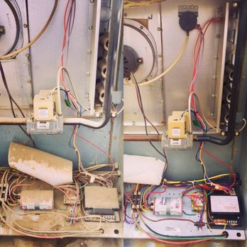 Empire Heating and Cooling - Before and after pic of my maintenance work. I'm a firm believer in keeping your system maintained twice a year. Here's a clear reason why. - Heating & Air Conditioning/HVAC Near Me