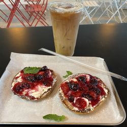 Fiesta Bistro - Open face  French toast bagel