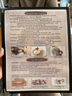 Menu photo 3 Back Home In Lahaina Carson, CA