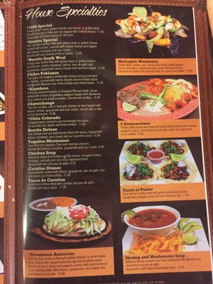 Menu photo 6 The 1800 Mexican Restaurant Americus, GA Menu photo 6 The 1800 Mexican Restaurant Americus, GA