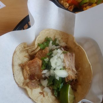 Fiesta Mexicana - TACOS DE CARNITAS  1 corn tortilla, special marinated pork, onions, and cilantro - Mexican Near Me - Mackenbach, RP