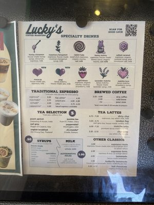 Menu photo 1 Lucky's Coffee Roasters Claremont, CA Menu photo 1 Lucky's Coffee Roasters Claremont, CA