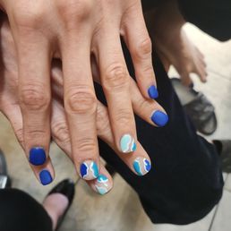 Blue nails Blue nails