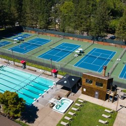 West Hills Racquet & Fitness Club - Outdoor tennis courts and pool