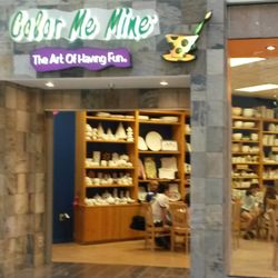 Color Me Mine - Come paint with us.  We are located across from Dillards and the Children's Play Area!