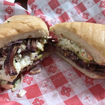Carrol Lou's Smokehouse - Nashville Hot Brisket Sandwich - American Near Me - Decatur, Illinois