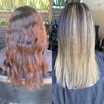 Stella Style - Brazilian blowout balayage hair cut and color correction. - Hair Stylists Near Me - San Diego, California