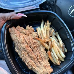 GVO Lounge & Bistro - Catfish and Chips (leftovers)