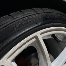 Wheel and tire not cleaned