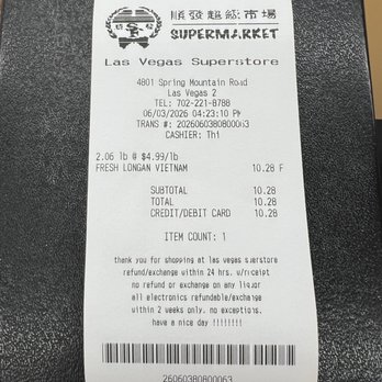 SF Supermarket - 6/3/26 FYI. Wife got her fruits - International Grocery Near Me - Las Vegas, Nevada